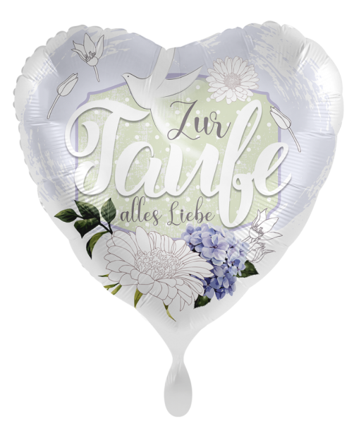 Folienballon - Zur Taufe alles Liebe - ø 43cm